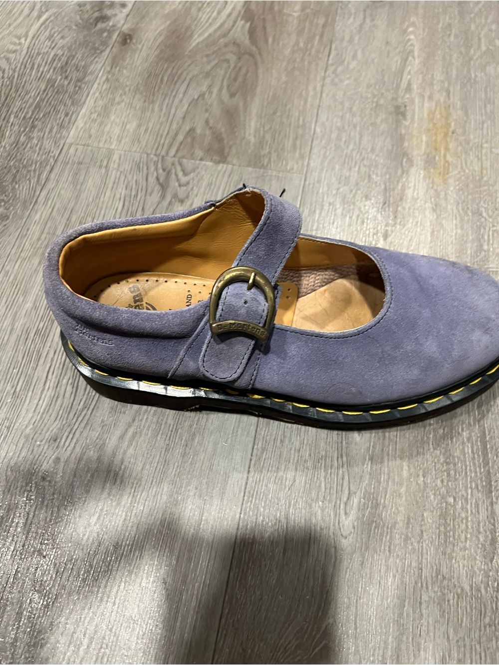 Woman’s Mary Jane Suede Shoes in Lavender Dr. Marten Size 9 - Picture 2 of 14